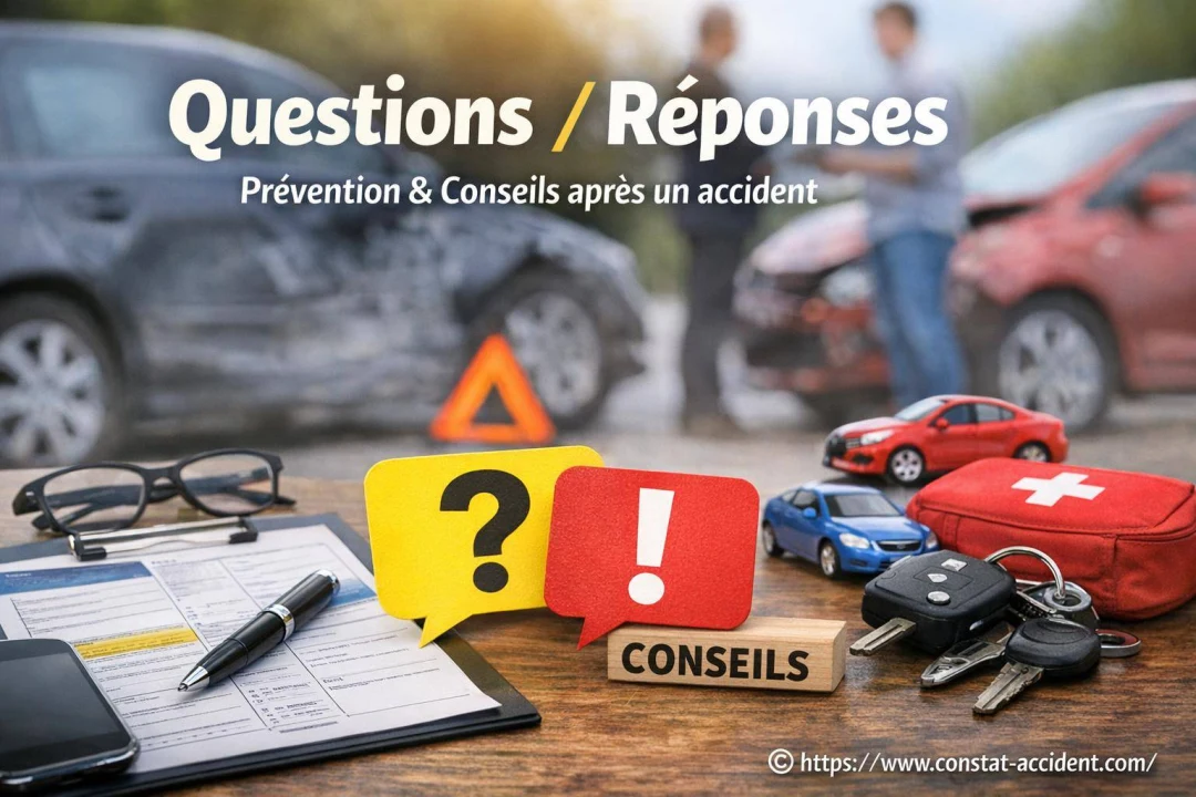 Questions/Réponses, prévention et conseils suite à un accident automobile
