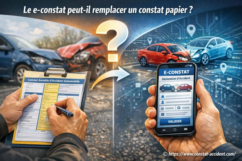 Le e-constat peut-il vraiment remplacer un constat papier ?