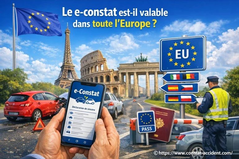 Le e-constat est-il valable dans toute l’Europe ?
