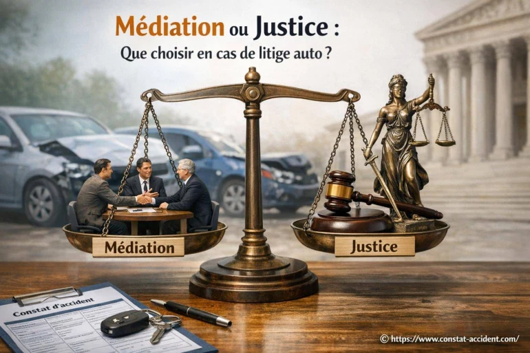 Médiation ou justice : que choisir en cas de litige auto ?