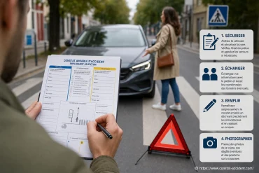 Constat d’accident impliquant un piéton : comment bien le remplir