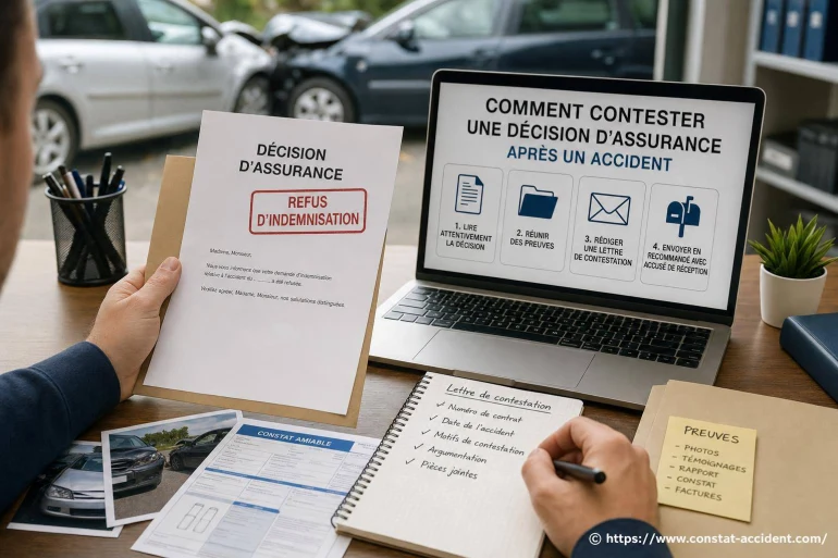 Comment contester une décision d’assurance après un accident auto