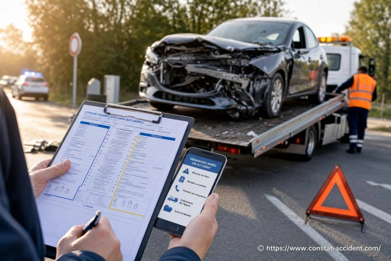 Enlèvement épave : démarches après un accident automobile