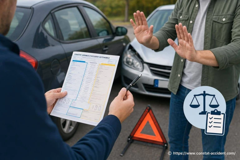 Quels recours si l’autre conducteur refuse le constat ?