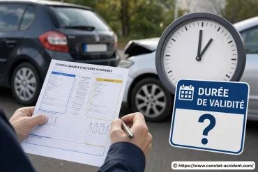 Combien de temps un constat d’accident est-il valable ?