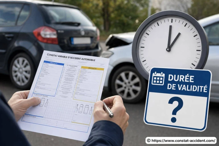 Combien de temps un constat d’accident est-il valable ?