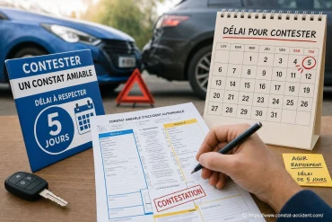 Délai pour contester un constat amiable après un accident : que faire ?