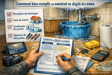 Comment bien remplir un constat de dégât des eaux ?