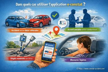 Dans quels cas utiliser l’application e-constat ?