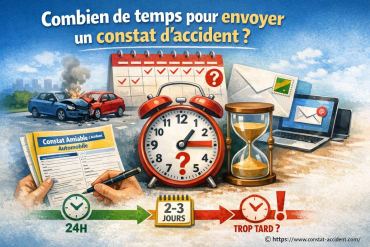 Combien de temps pour envoyer un constat d'accident ?