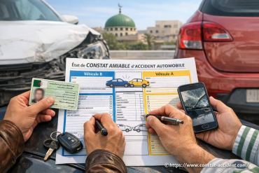 Remplir un constat amiable d'accident automobile en Algérie : guide pratique