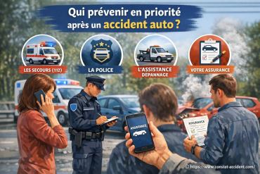 Qui prévenir en priorité après un accident auto ?
