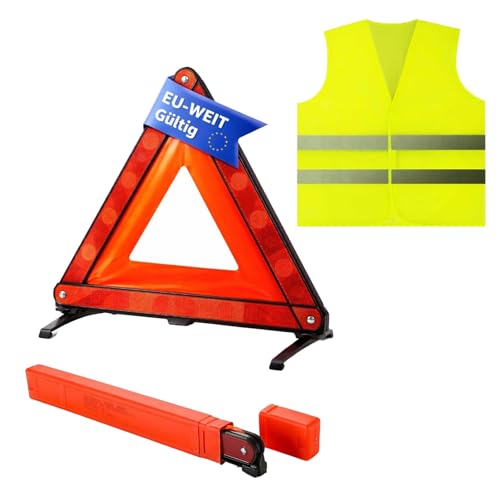YUVATERA 3 in1 Triangle De Signalisation pour Voiture & Gile