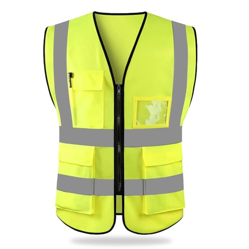 HYCOPROT Gilet De Sécurité Réfléchissant Haute Visibilité Vê