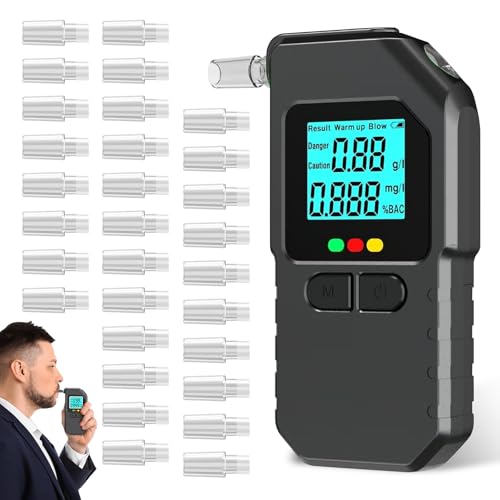 Ethylotest Électronique Portable avec Écran LCD et Mémoire a