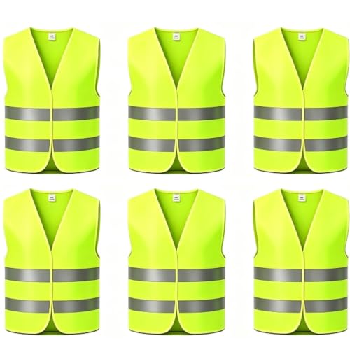 JRJRN Gilet De Sécurité Réfléchissant Chantier, Gilet De Séc