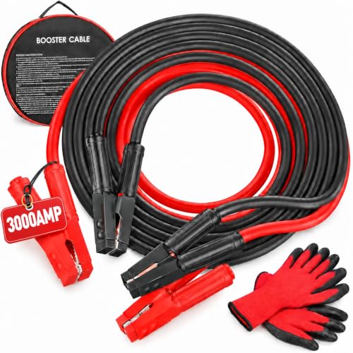 MAMIZO Câble de démarrage 4 m, 50 mm², 3000 A, 12 V/24 V | d
