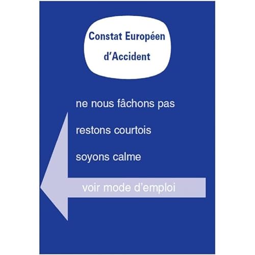 Lot de 3 Constats Amiables dAccident Européens - Format A4/A